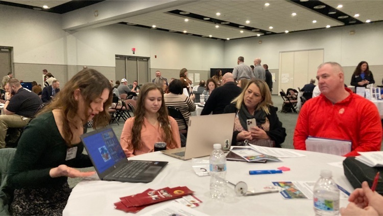 FH Internship Coordinator Renee Ripple and two FH student interns present at the Appalachian STEM Collaborative.