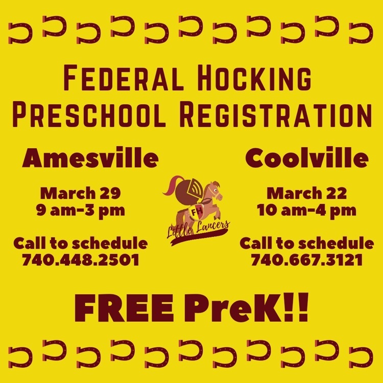 Federal Hocking Preschool Registration 2023