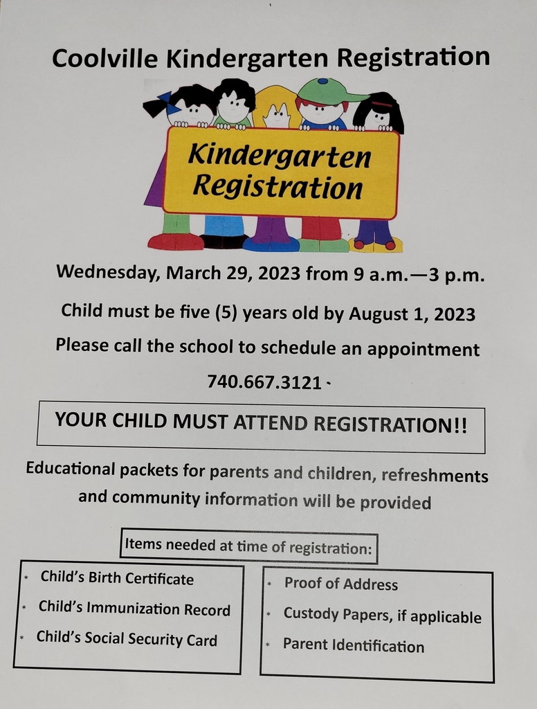 Coolville kindergarten registration 